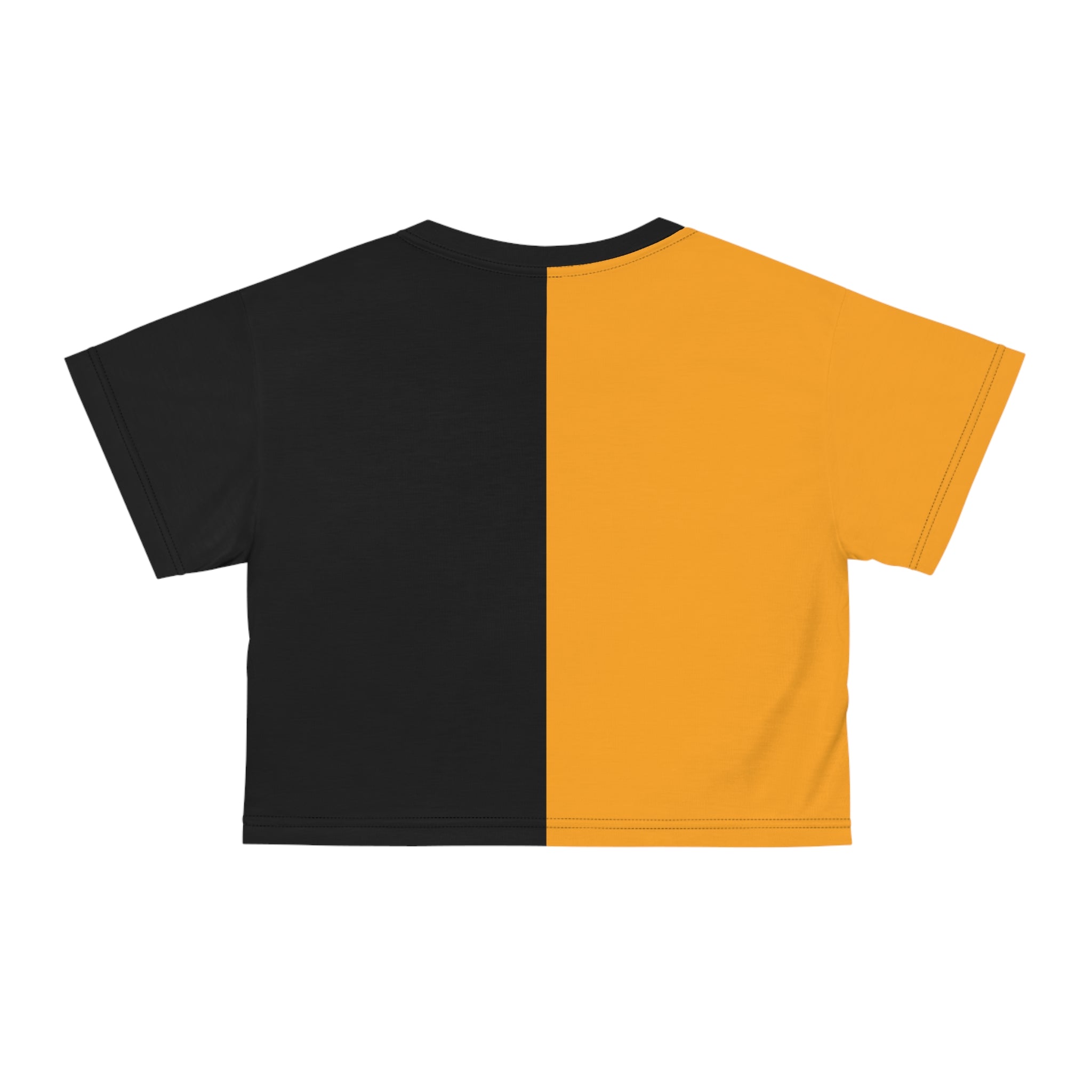 Split-Color Crop Tee