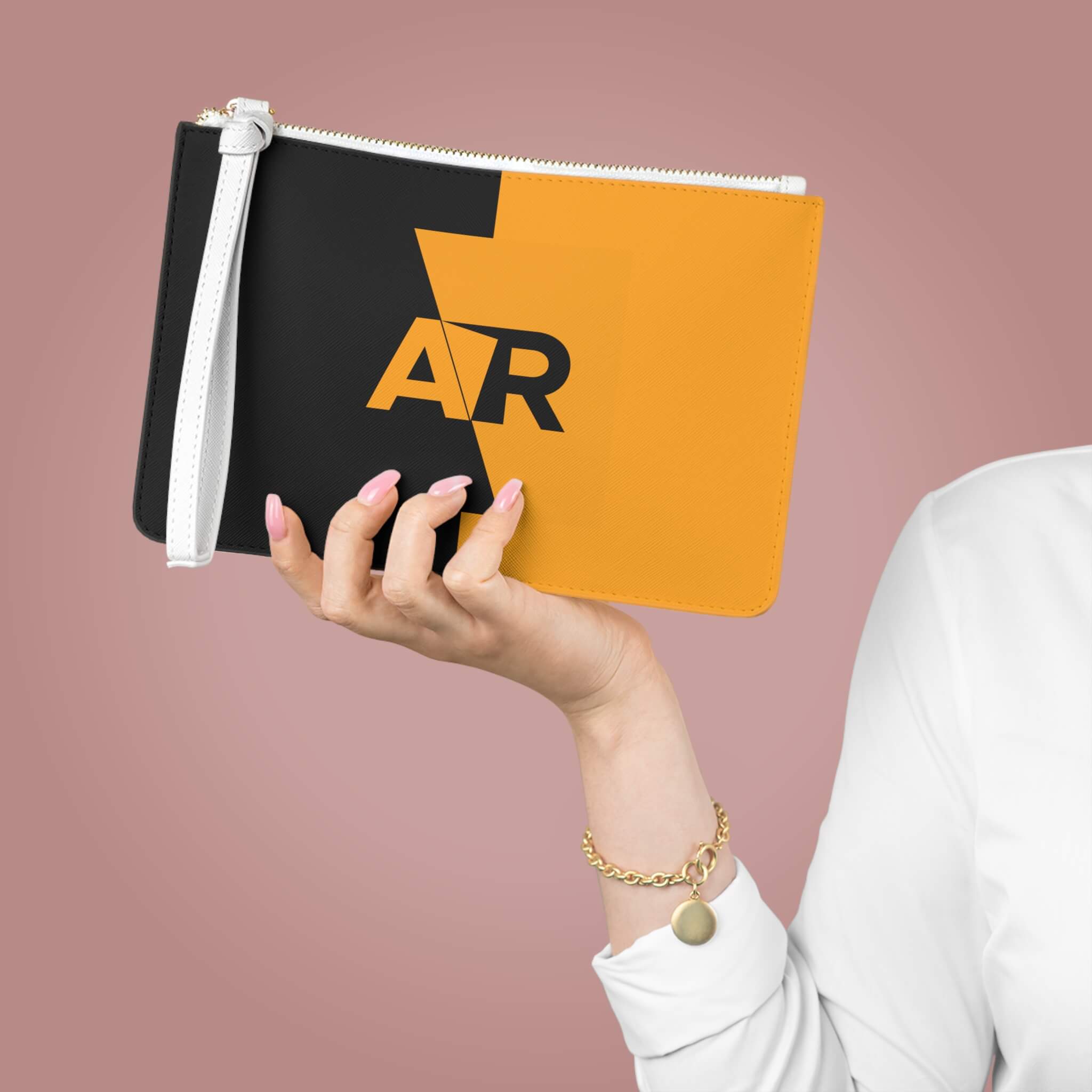 AR Monogram Clutch Bag